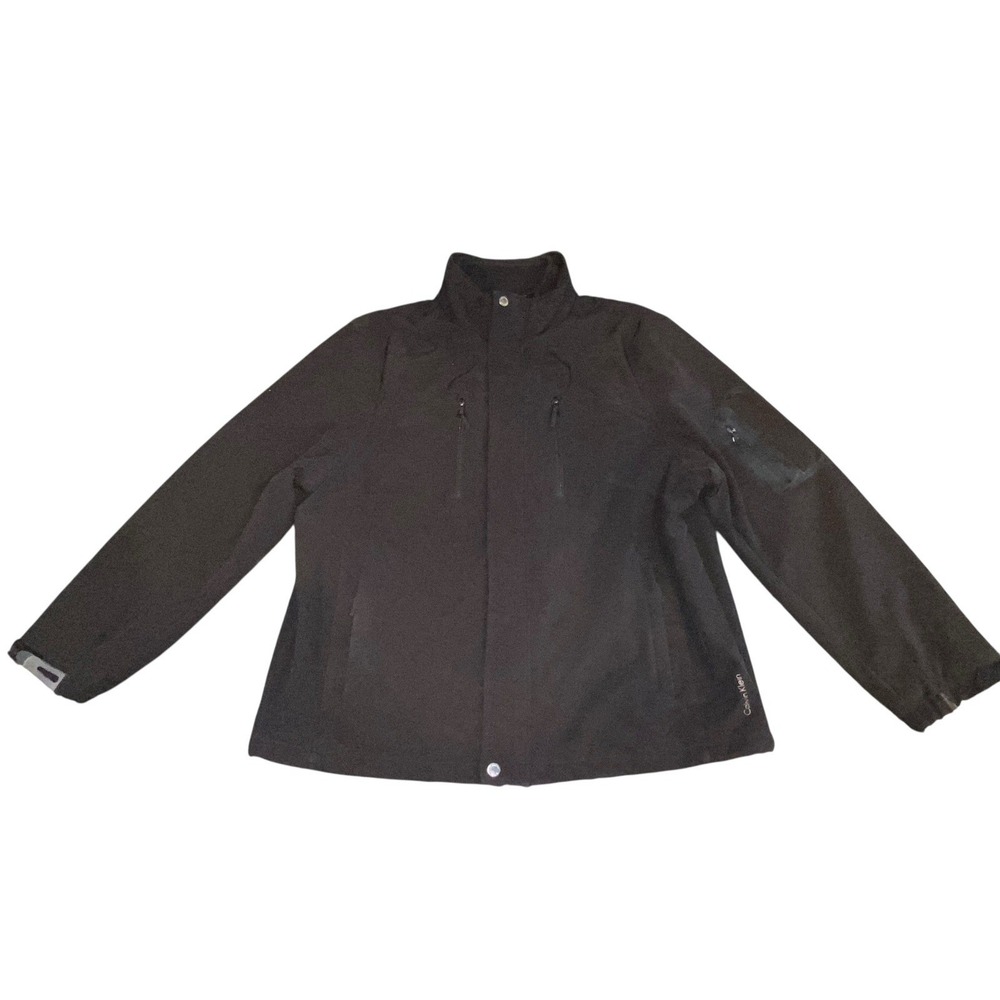 Mens‎ Size XL Calvin Klein Men's Bomber Full Double Zip Jacket Black RN# 54163